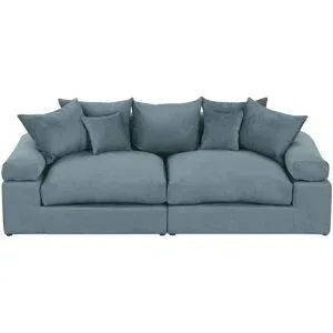 smart Big Sofa  Lionore ¦ blau ¦ Maße (cm): B: 242 H: 86 T: 121.0