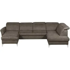uno Wohnlandschaft Wildleder-Optik Basel ¦ braun ¦ Maße (cm): B: 304 H: 100 T: