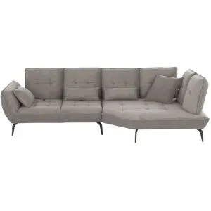Vito Ecksofa mit Sitztiefenverstellung Ticona ¦ braun ¦ Maße (cm): B: 320 H: 93