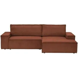 uno Ecksofa mit Schlaffunktion Fjord ¦ rot ¦ Maße (cm): B: 267 H: 85 T: 167.0
