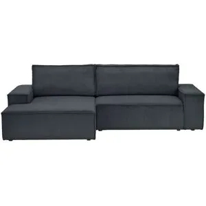 uno Ecksofa mit Schlaffunktion Fjord ¦ schwarz ¦ Maße (cm): B: 267 H: 85 T: