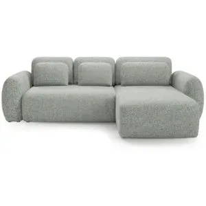 Höffner Ecksofa mit Schlaffunktion Falco ¦ grau ¦ Maße (cm): B: 304 H: 95