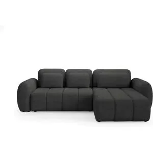 Höffner Ecksofa mit Schlaffunktion Contii ¦ schwarz ¦ Maße (cm): B: 304 H: 95