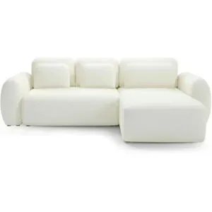 Höffner Ecksofa mit Schlaffunktion Falco ¦ weiß ¦ Maße (cm): B: 304 H: 95