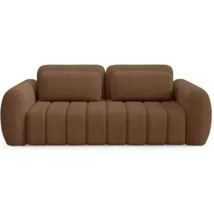 Höffner Schlafsofa mit Stauraum Contii ¦ braun ¦ Maße (cm): B: 266 H: 95
