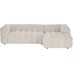 Höffner Ecksofa in moderner Bubble-Optik Vibana ¦ beige ¦ Maße (cm): B: 277 H: 72 T: