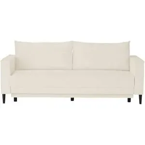 Höffner Schlafsofa  Mila ¦ creme ¦ Maße (cm): B: 222 H: 100 T: 95.0