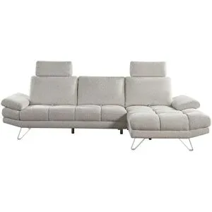 Höffner Ecksofa  Varinia ¦ grau ¦ Maße (cm): B: 283 H: 89 T: 189.0