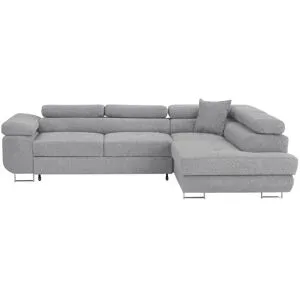 Höffner Ecksofa mit Schlaffunktion Tereccia ¦ grau ¦ Maße (cm): B: 273 H: 73 T: 203.0