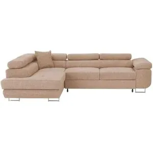 Höffner Ecksofa mit Schlaffunktion Tereccia ¦ beige ¦ Maße (cm): B: 273 H: 73 T: 203.0
