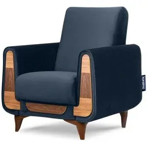 KONSIMO Sessel  Gustavo ¦ blau ¦ Maße (cm): B: 83 H: 95