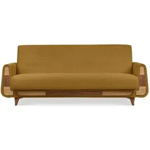 KONSIMO Einzelsofa  Gustavo II ¦ gelb ¦ Maße (cm): B: 230 H: 98