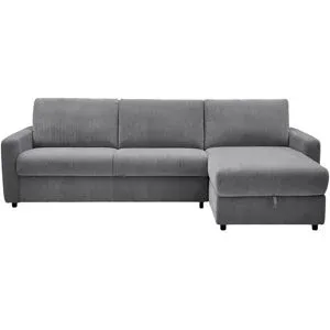 uno Ecksofa mit Schlaffunktion Ester ¦ grau ¦ Maße (cm): B: 274 H: 89 T: 164.0