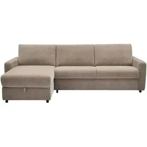 uno Ecksofa mit Schlaffunktion Ester ¦ beige ¦ Maße (cm): B: 274 H: 89 T: 164.0