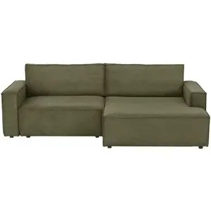 Höffner Ecksofa mit Schlaffunktion Capri ¦ grün ¦ Maße (cm): B: 243 H: 81 T: 156.0