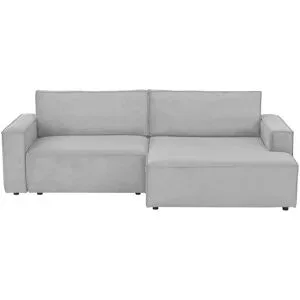 Höffner Ecksofa mit Schlaffunktion Capri ¦ grau ¦ Maße (cm): B: 243 H: 81 T: 156.0