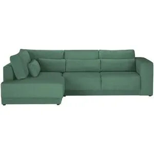 switch Ecksofa  Tirana ¦ grün ¦ Maße (cm): B: 297 H: 91 T: 195.0