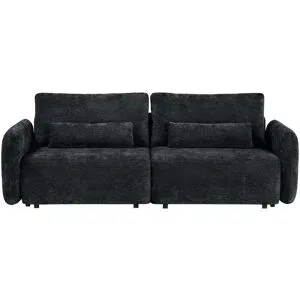 uno Schlafsofa mit Bettkasten Mossa ¦ schwarz ¦ Maße (cm): B: 238 H: 87 T: 103.0