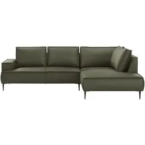 uno Ecksofa  Olmo ¦ grün ¦ Maße (cm): B: 275 H: 83 T: 195.0