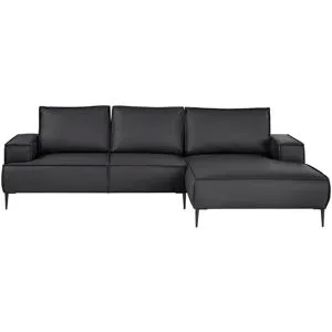 uno Ecksofa  Olmo ¦ schwarz ¦ Maße (cm): B: 272 H: 83 T: 173.0