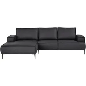 uno Ecksofa  Olmo ¦ schwarz ¦ Maße (cm): B: 275 H: 83 T: 173.0
