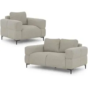 S-STYLE Polstergarnitur 2+1  Cardea ¦ braun ¦ Maße (cm): B: 154 H: 80