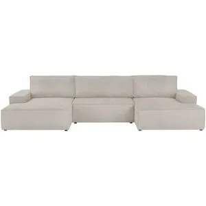 uno Wohnlandschaft mit Schlaffunktion Fjord ¦ beige ¦ Maße (cm): B: 358 H: 85 T: