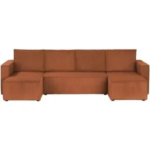 uno Wohnlandschaft mit Schlaffuntion Cleo ¦ kupfer ¦ Maße (cm): B: 296 H: 88 T: