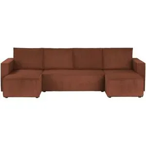 uno Wohnlandschaft mit Schlaffuntion Cleo ¦ rot ¦ Maße (cm): B: 296 H: 88 T: