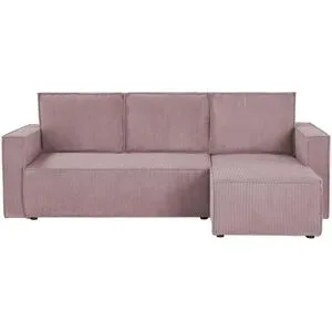 uno Ecksofa mit Schlaffunktion Cleo ¦ rosa/pink ¦ Maße (cm): B: 230 H: 88 T: