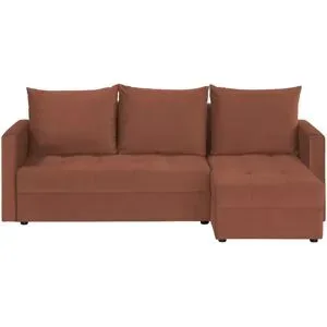 uno Ecksofa mit Schlaffunktion Mirage ¦ rot ¦ Maße (cm): B: 220 H: 88 T: 148.0