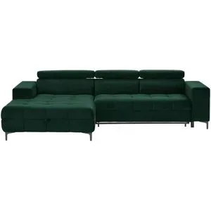 switch Ecksofa aus Mikrofaser Caro ¦ grün ¦ Maße (cm): B: 289 H: 93 T: 175.0