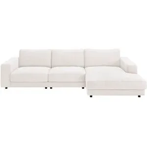 Jette Home Ecksofa Cord Sila ¦ weiß ¦ Maße (cm): B: 330 H: 91 T: 190.0