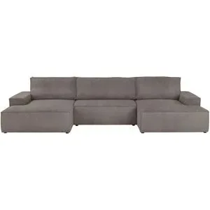 uno Wohnlandschaft mit Schlaffunktion Fjord ¦ braun ¦ Maße (cm): B: 358 H: 85 T: