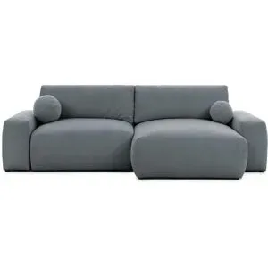 S-STYLE Ecksofa mit Schlaffunktion Puffy ¦ grau ¦ Maße (cm): B: 266 H: 86