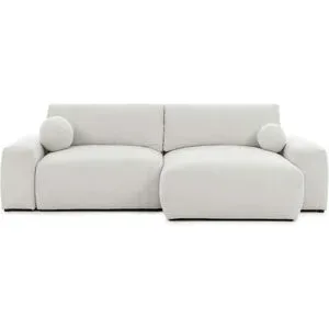 S-STYLE Ecksofa mit Schlaffunktion Puffy ¦ creme ¦ Maße (cm): B: 266 H: 86