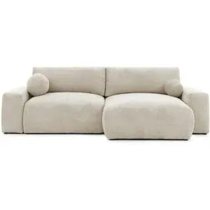 S-STYLE Ecksofa mit Schlaffunktion Puffy ¦ beige ¦ Maße (cm): B: 266 H: 86