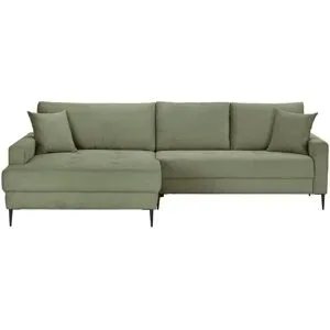 smart Ecksofa  Lara ¦ grün ¦ Maße (cm): B: 284 H: 87 T: 177.0