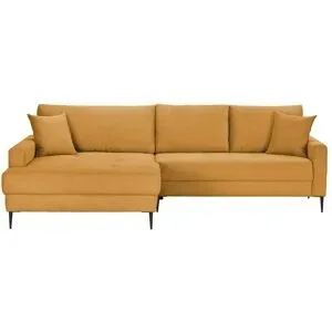 smart Ecksofa  Lara ¦ gelb ¦ Maße (cm): B: 284 H: 87 T: 177.0