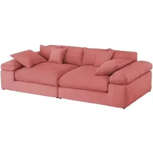 smart Big Sofa  Lianea ¦ rosa/pink ¦ Maße (cm): B: 260 H: 86 T: 133.0