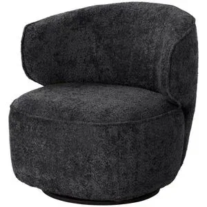 Höffner Selection Drehsessel  Mia ¦ schwarz ¦ Maße (cm): B: 74 H: 77 T: 74.0