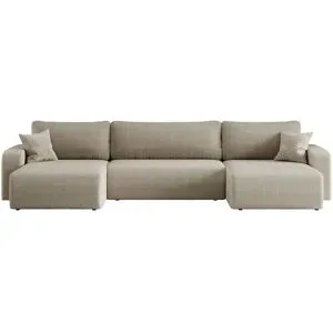 Höffner Wohnlandschaft mit Schlaffunktion Henna ¦ braun ¦ Maße (cm): B: 312 H: 83 T: