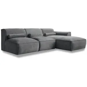 Miuform Ecksofa modular Flex Felix ¦ grau ¦ Maße (cm): B: 244 H: 70