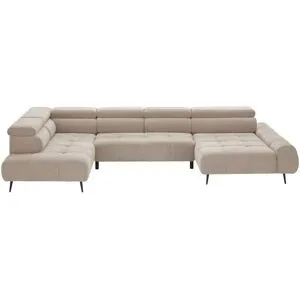 switch Wohnlandschaft  Mavel ¦ braun ¦ Maße (cm): B: 367 H: 93 T: 208.0