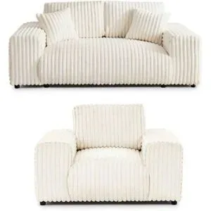 S-STYLE Polstergarnitur 2er-Set  Mollis ¦ beige ¦ Maße (cm): B: 178 H: 79