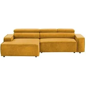 switch Ecksofa  Liam ¦ gelb ¦ Maße (cm): B: 282 H: 77 T: 173.0