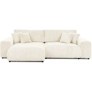 S-STYLE Ecksofa  Mollis ¦ beige ¦ Maße (cm): B: 255 H: 77