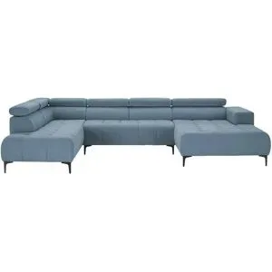 switch Wohnlandschaft  Caro ¦ blau ¦ Maße (cm): B: 350 H: 81 T: 214.0
