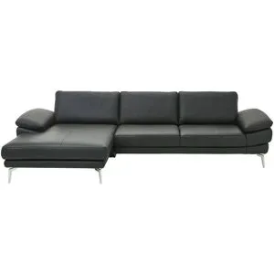 Mondo Ecksofa  Civita ¦ schwarz ¦ Maße (cm): B: 323 H: 86 T: 180.0