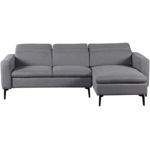 Höffner Ecksofa  Jivara ¦ grau ¦ Maße (cm): B: 222 H: 87 T: 150.0
